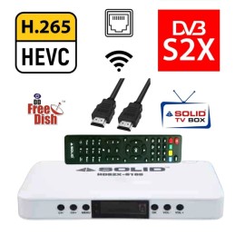 SOLID 6165 S2X H.265 10Bits Free-to-Air Set-Top Box for Freedish/Freesat