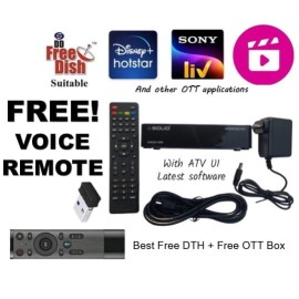 Android (OTT) + FTA Set-Top Box (DD Freedish) Combo 2in1 Hybrid Box