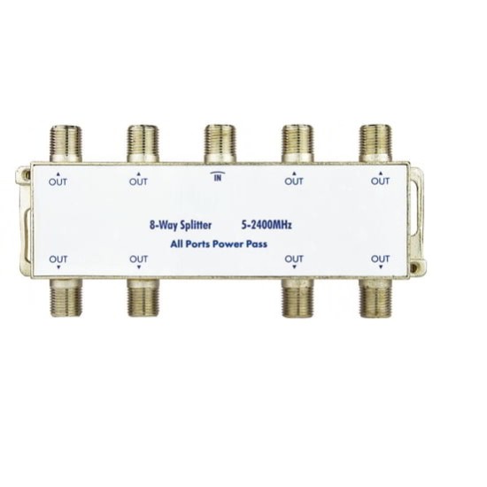 8 Way TV STB splitter Frequency Range 5-2400 MHz