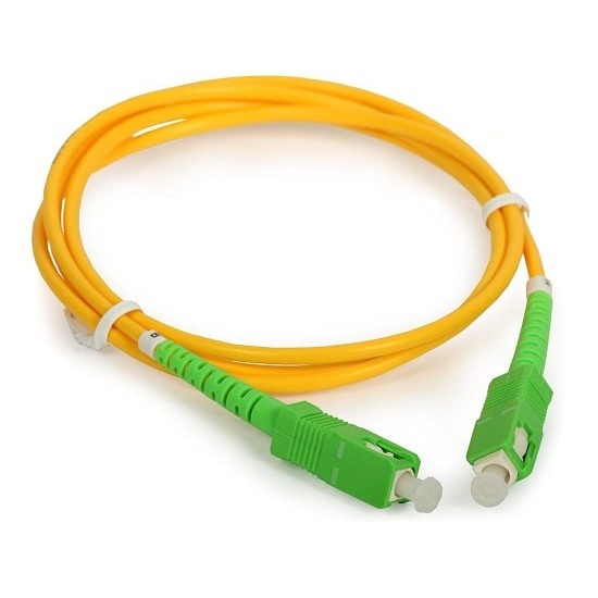 Simplex Single Mode SC to SC Optical Fiber Patch Cord Cable - 3 Meters