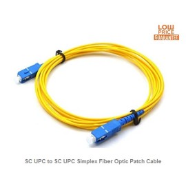 15m (49ft) SC UPC to SC UPC Simplex Fiber Optic Patch Cable