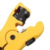 Universal Stripper Coax Cable Stripping Tool for RG59/6/7/11 Coaxial Cable - Yellow