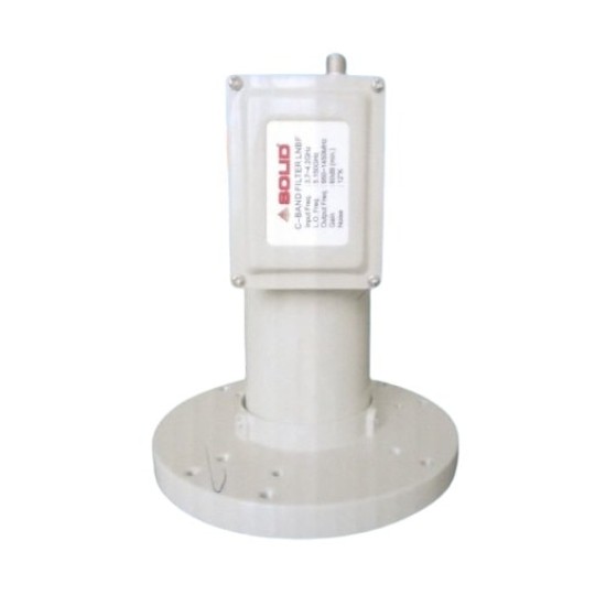 C-Band Satellite LNB with Terrestrial Filter - 12K, 60dB Without Feedhorn