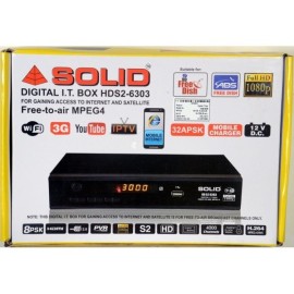 SOLID 6303 DVB-S2 MPEG-4 National / GX based HD FTA Satellite Receiver with PVR