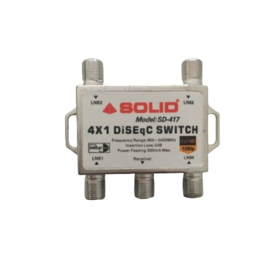 Diseqc Switch 4x1 - Four LNB in Single Set-Top Box