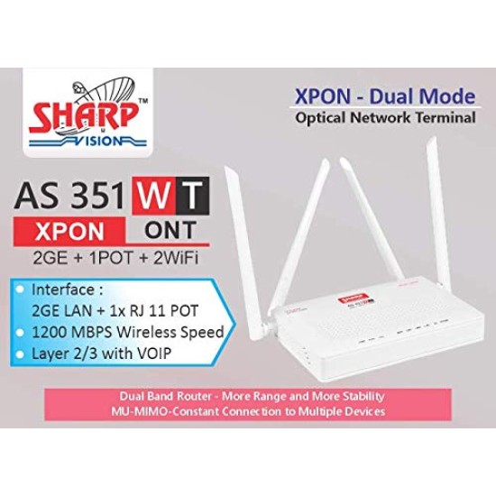 Sharp Vision Xpon AS 351 WT ONT